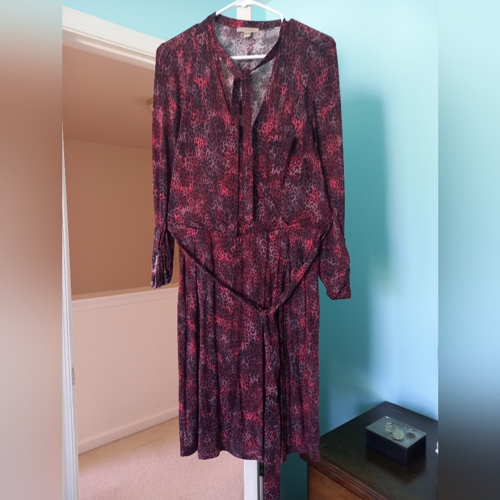 burberry brit leopard print wrap dress